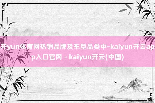 开yun体育网热销品牌及车型品类中-kaiyun开云app入口官网 - kaiyun开云(中国)